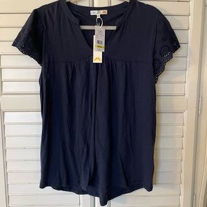 New With Tags Navy Blue C&C California Tee Shirt Top Medium